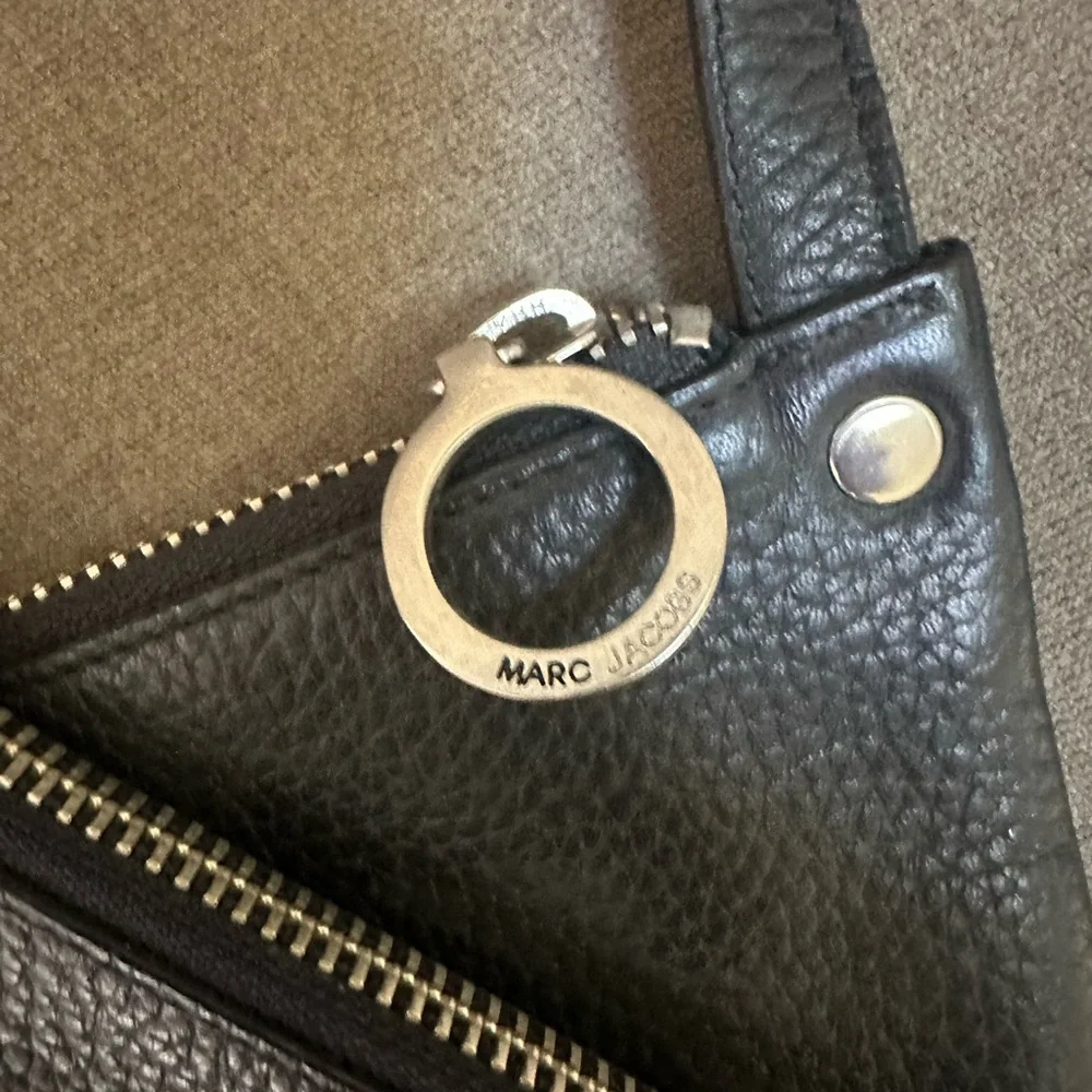 Marc Jacobs Black Leather Asymmetrical Bag - Picture 4 of 9